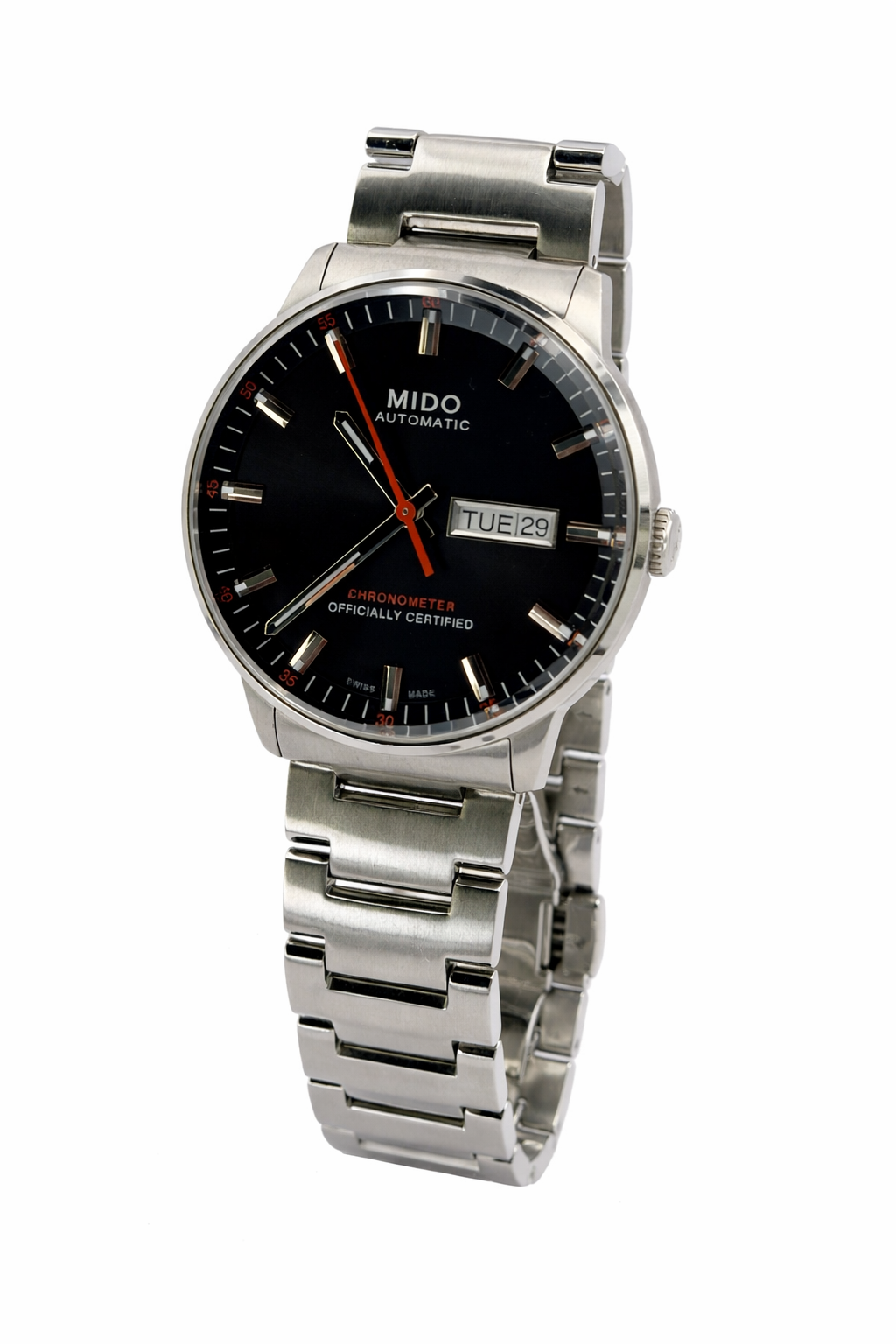 RELOJ ACERO INOXIDABLE *MIDO COMANDER GREY
