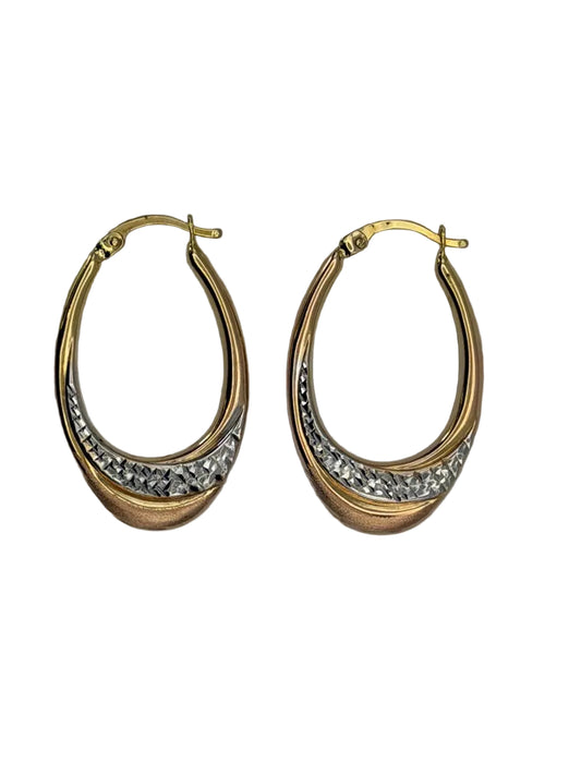 ARETES DE ORO CONVINADO