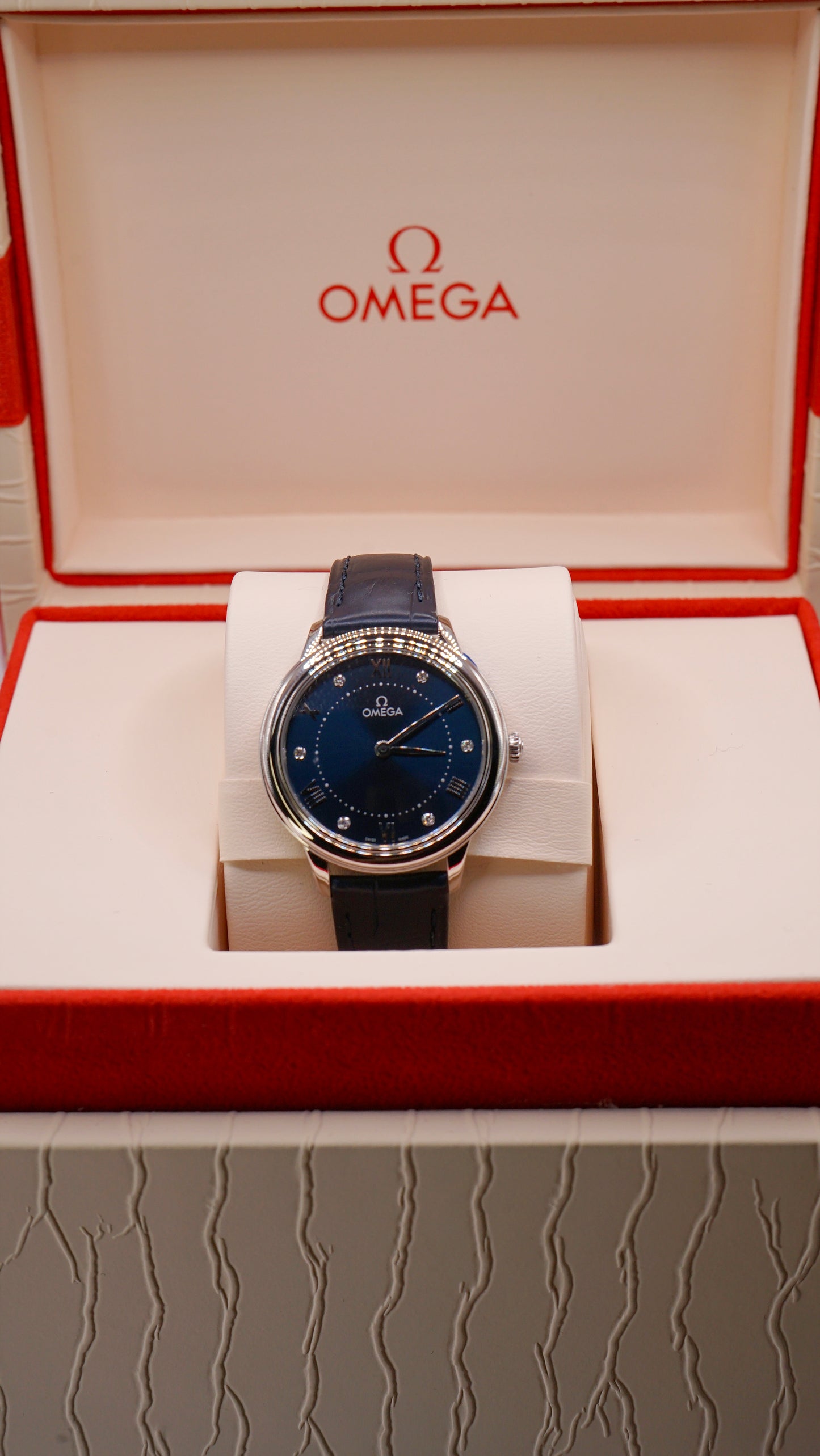 RELOJ DAMA OMEGA DE VILLE PRESTIGE AZUL