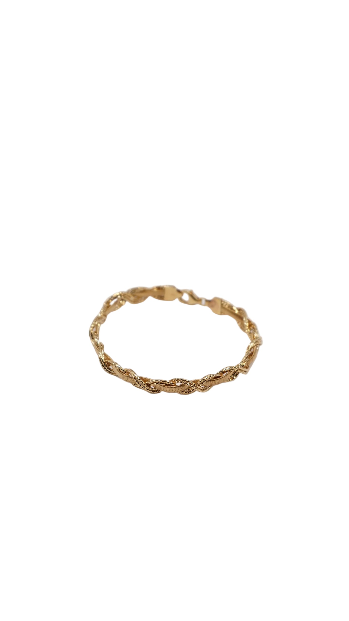 BRAZALETE ORO HUCO SURJADO