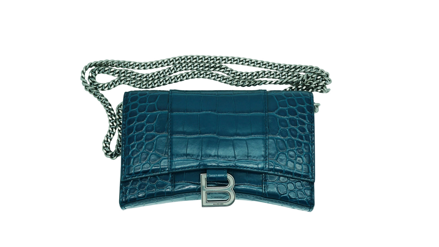 CARTERA CON CADENA BALENCIAGA COLECCION HOURGLASS